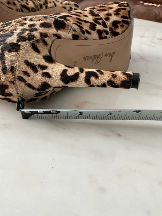 Sam Edelman Leopard Olette Print Pointed-Toe Ankle Boots - Picture 5 of 5